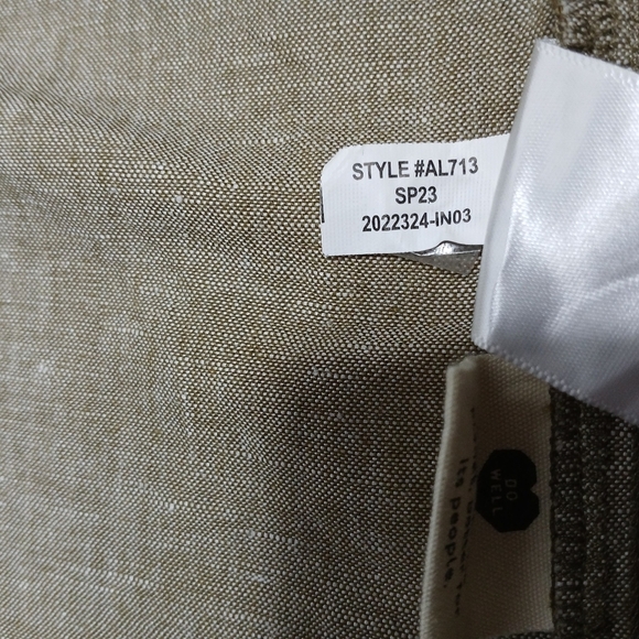 Madewell Alexandra Linen Blend Button Front Mini Dress. Size M - Picture 9 of 13